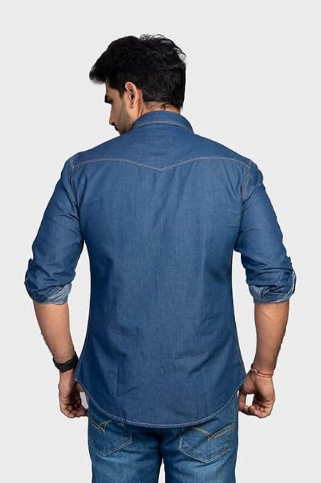OnZones Men's Solid Casual Shirt | Regular Fit Full Sleeve Shirt