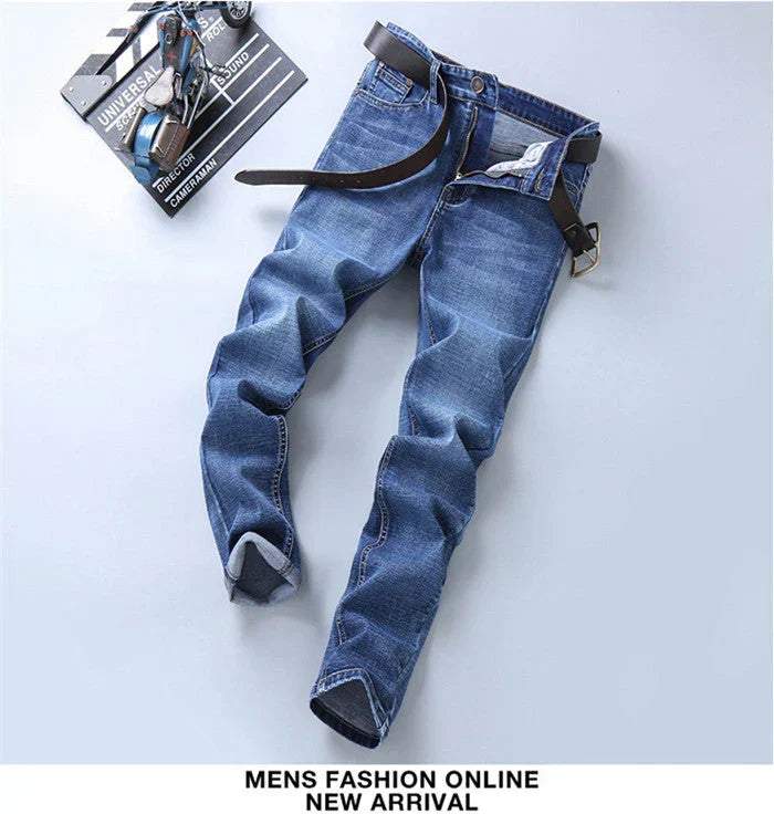STRETCH STRAIGHT SLIM FIT MEN'S JEANS (PACK OF 2)